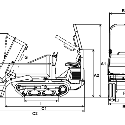 TE-DUMPER 1500 KG SUR CHENILLES – Image 5